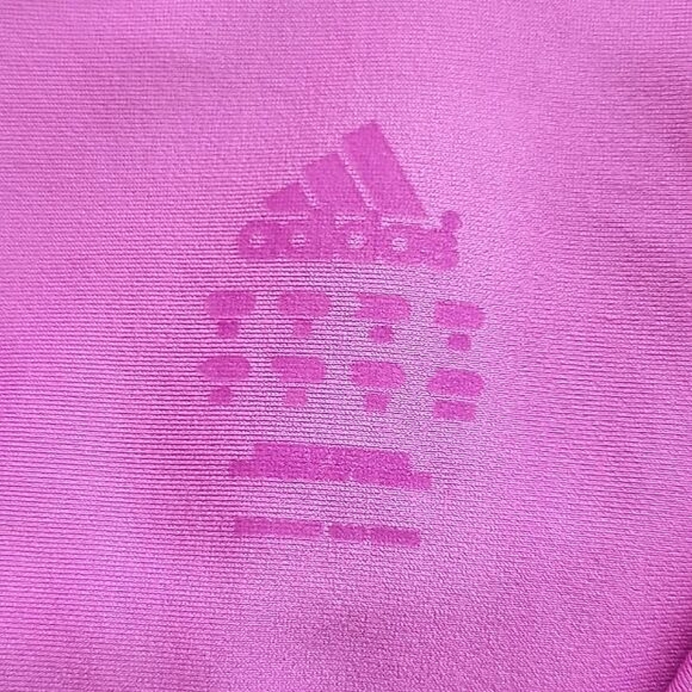 ADIDAS Pink Zip Up Stretchy Athletic Workout Exercise Jacket size M - Picture 9 of 11
